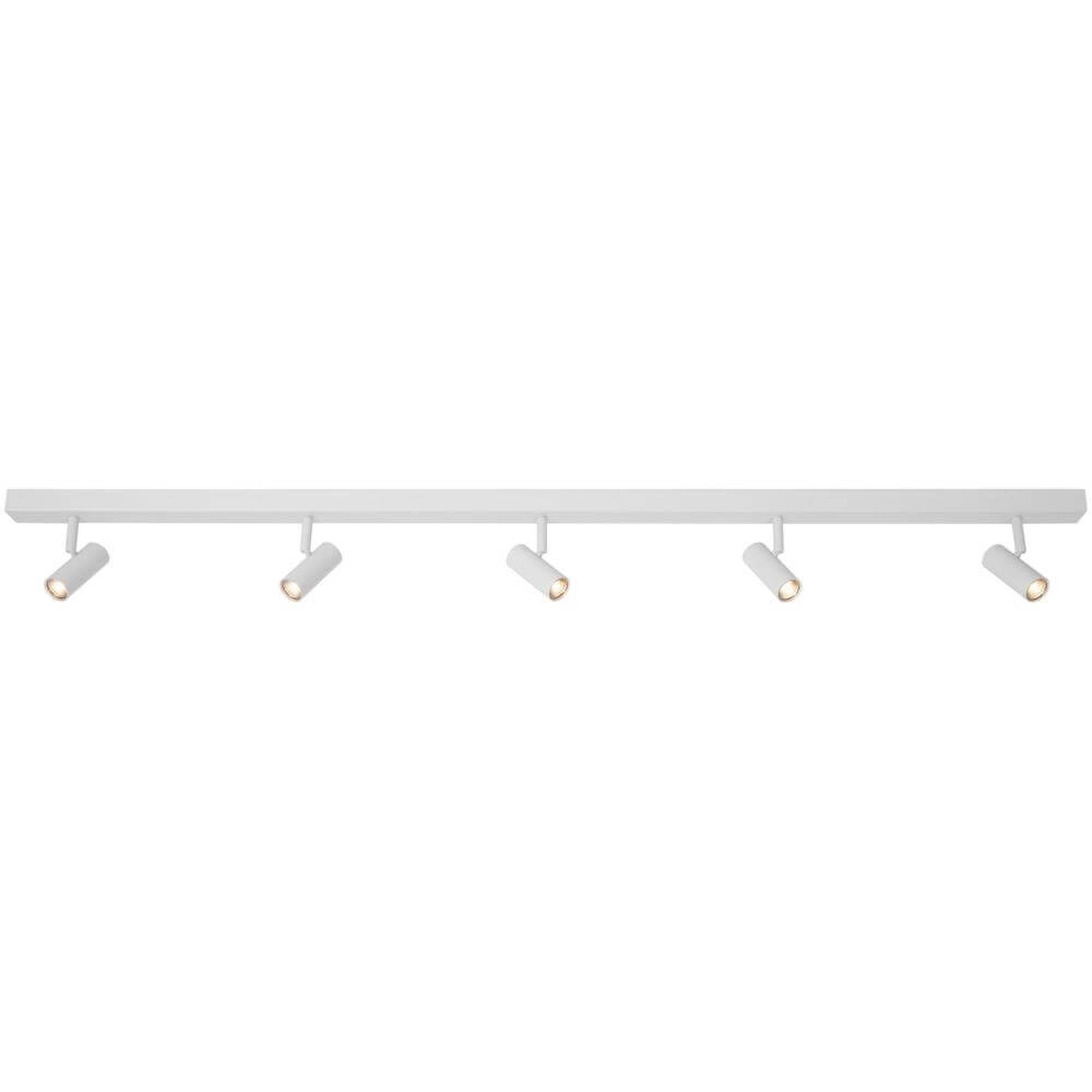 Witte plafondlamp Omari 5-lichts