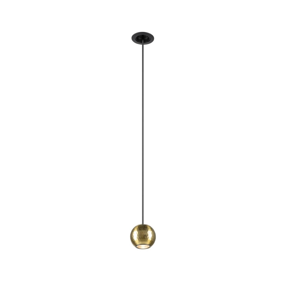 Inbouw hanglamp Dysko zwart met goud