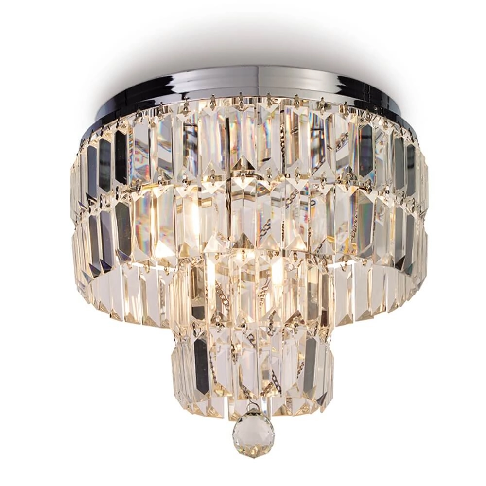 Kristallen plafondlamp Empire Ø 34cm