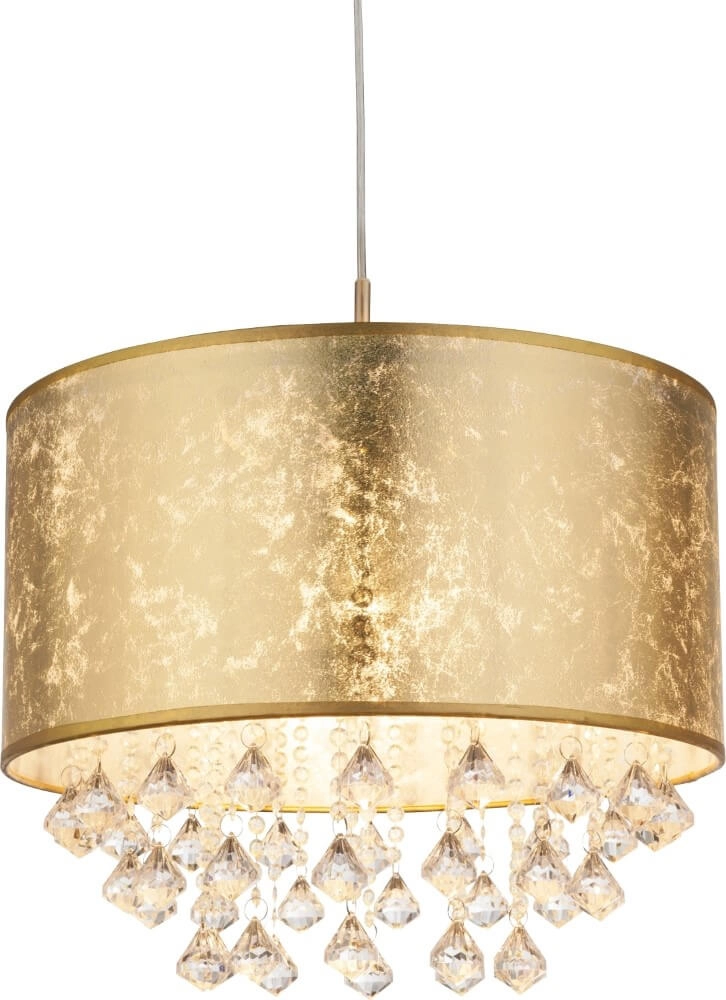 Gouden hanglamp Amy met kristal