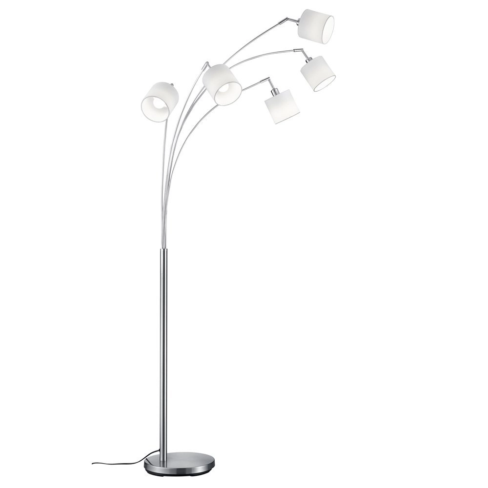 Lampenkap tafellamp Tommy 5-lichts grijs Trio 4017807395143