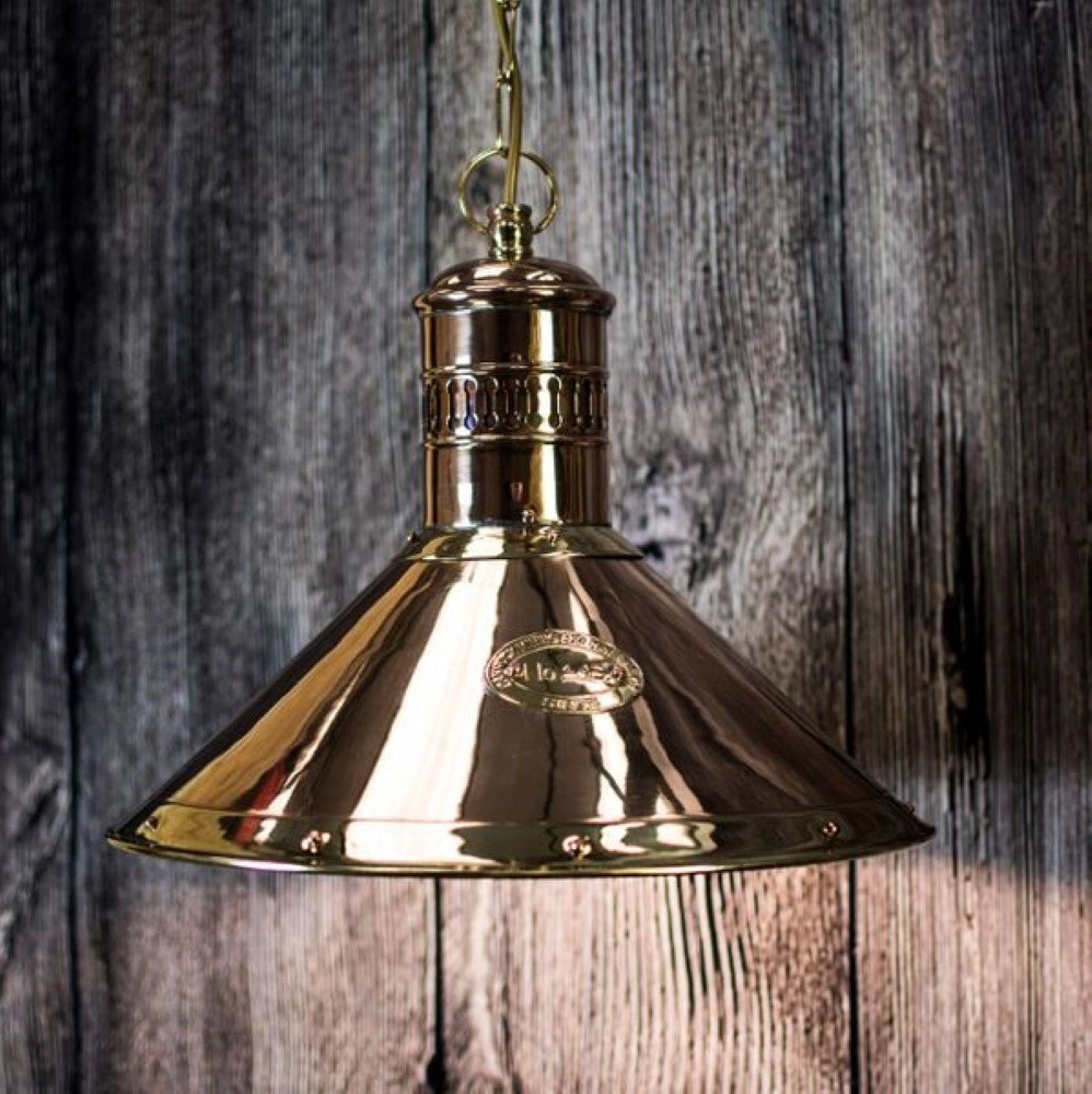 Landelijke hanglamp Deck antiek koper (ANT) Limehouse