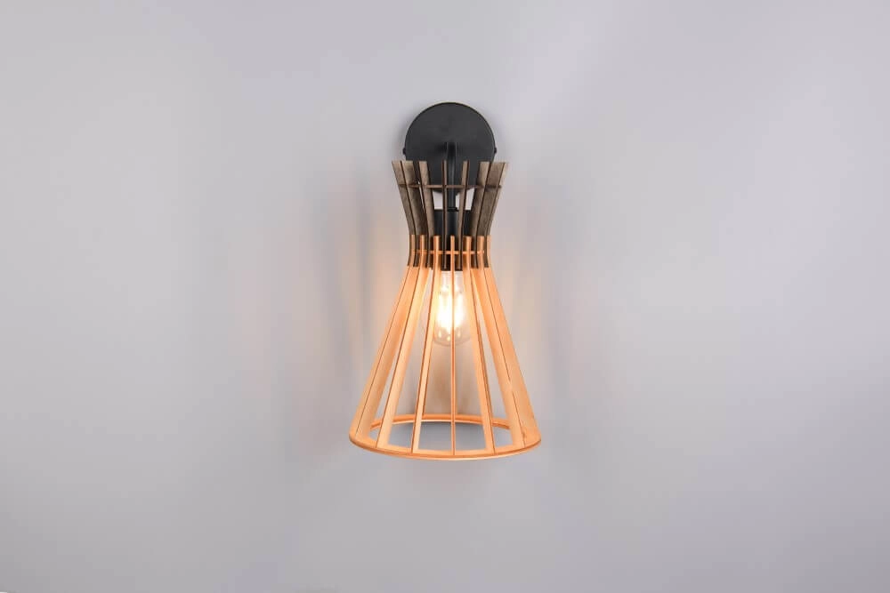 Design hanglamp Alice hout Trio 4017807637366