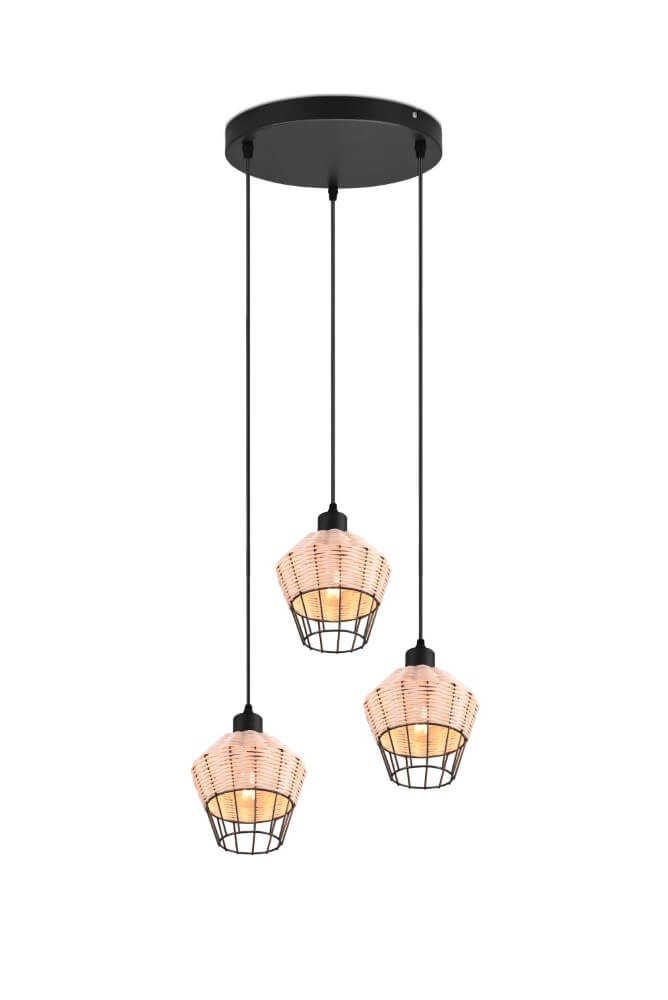 Vide hanglamp Borka rotan Trio 4017807556131