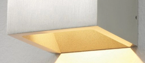 LED wall spot Cube 10cm aluminum Artdelight 8719831733408