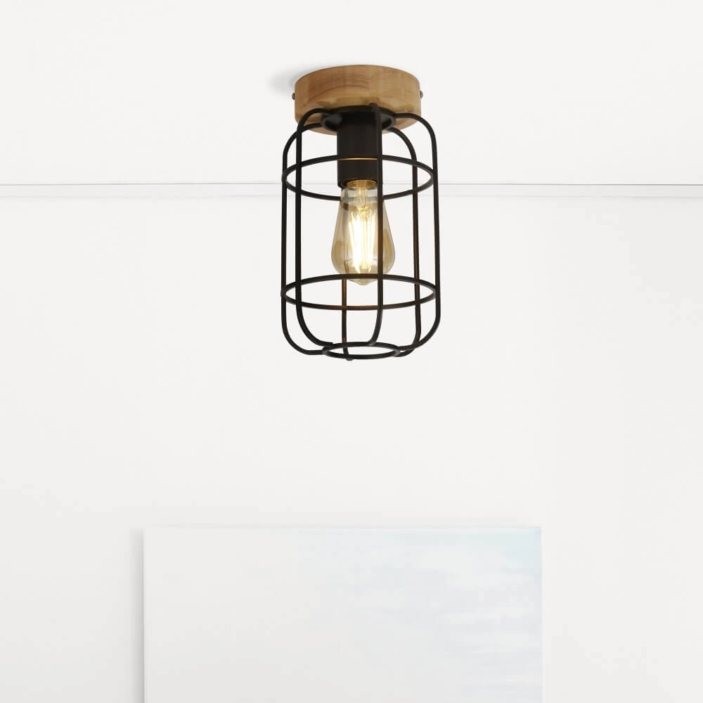 Industriële plafondlamp Vision Ø 15cm Searchlight 5053423227566