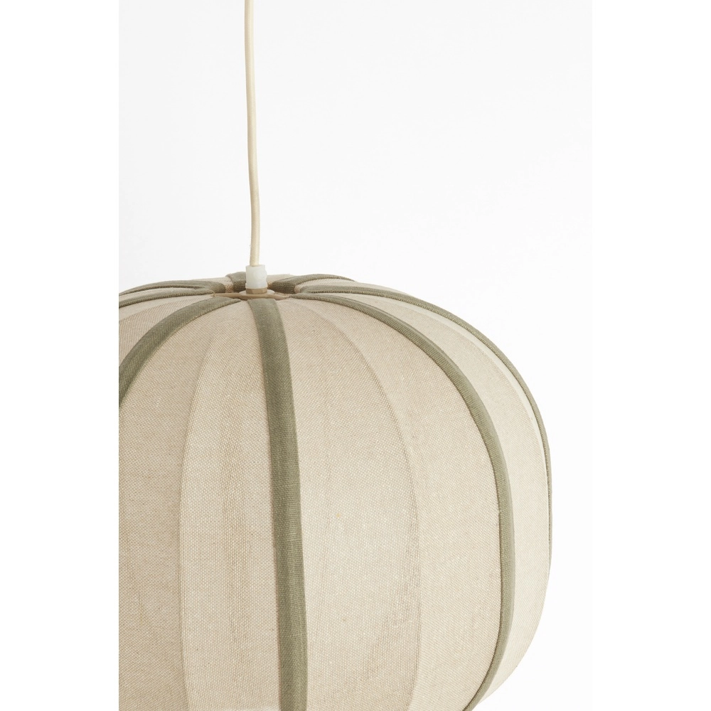 Japandi hanglamp Esmiria Ø 40cm - olijf groen Light & Living 8717807835927