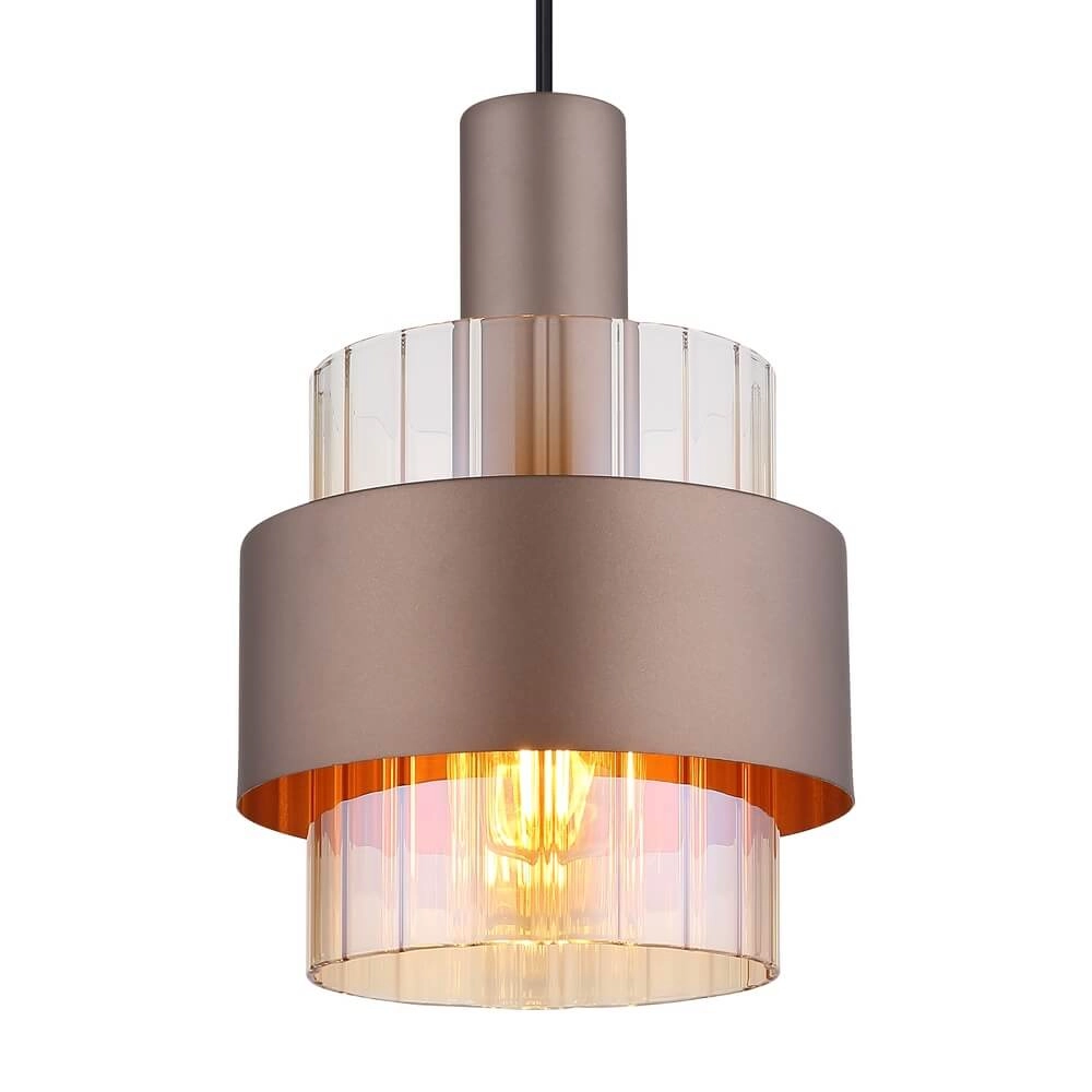 Hanglamp Milley brons Ø 18,5cm Globo 9007371462674
