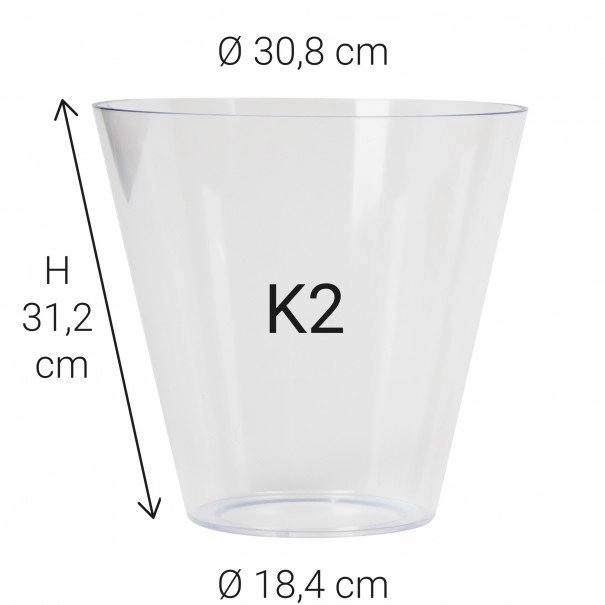 Glasbeker Poly K2 KS verlichting 8714732580403