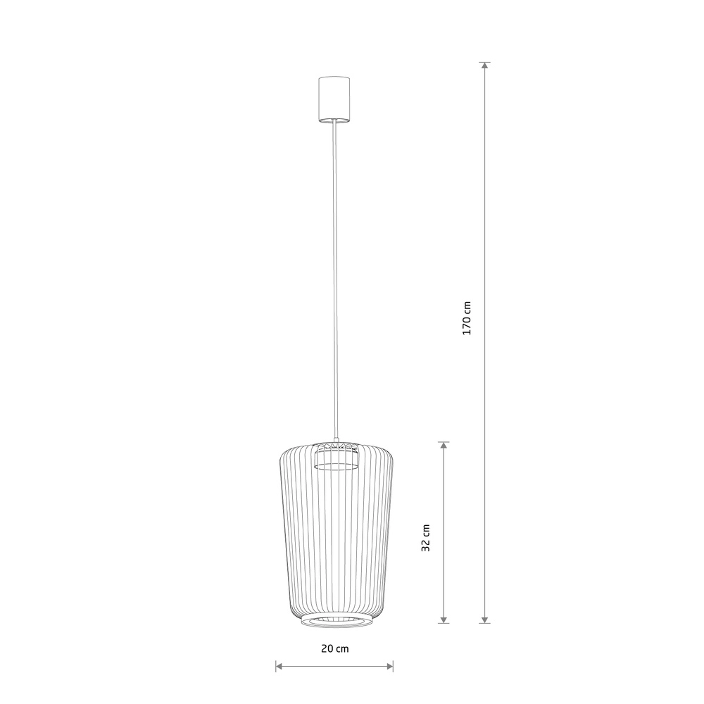 Kooilamp Kenai zand bruin Ø 20cm Lyora 5903139122221