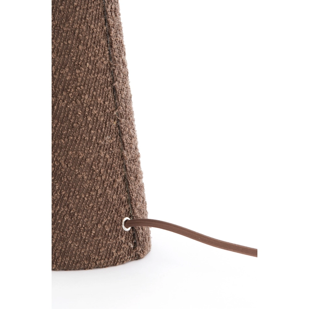Boucle schemerlamp Micky 58cm - bruin Light & Living 8717807782764