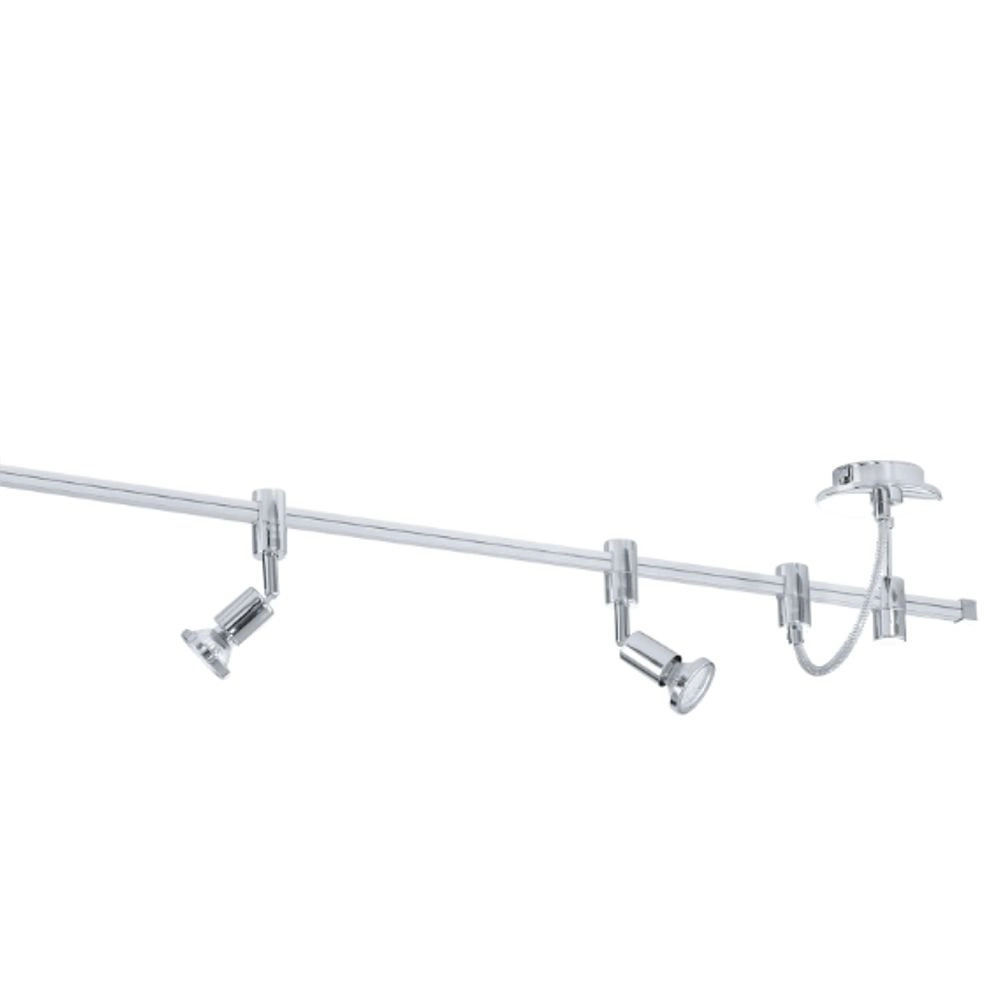 Led plafondspot Vilanova 5x3w - 3000K - 200cm chroom Eglo 9002759933593