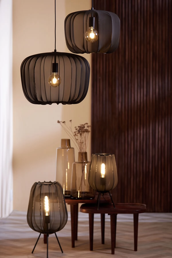 Bohemian hanglamp Plumeria zwart Ø 40cm Light & Living 8717807651381