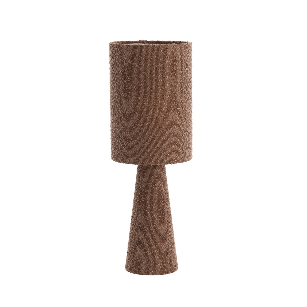 Boucle schemerlamp Micky 58cm - bruin Light & Living 8717807782764