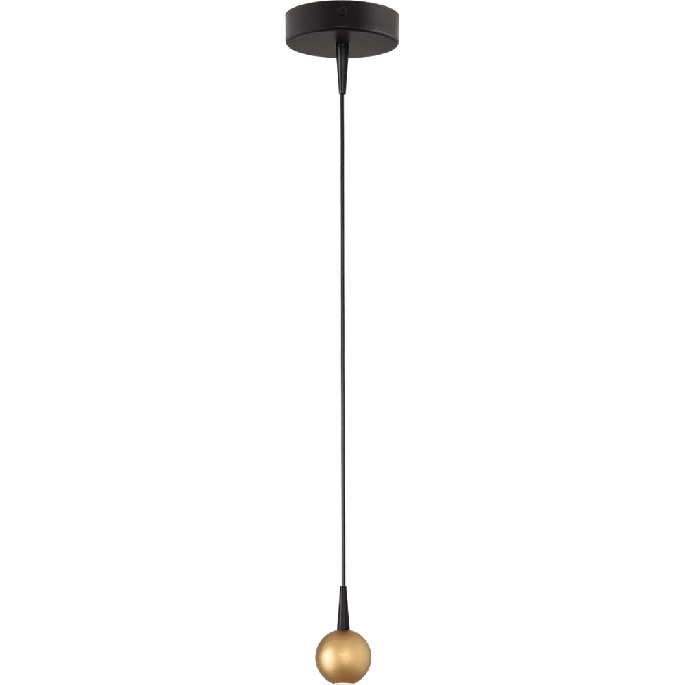 Hanglamp Talana zwart met goud Ø 6cm