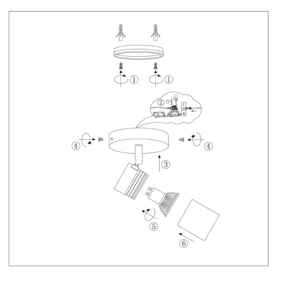 Opbouwspot Upround LED Steinhauer 8712746130065