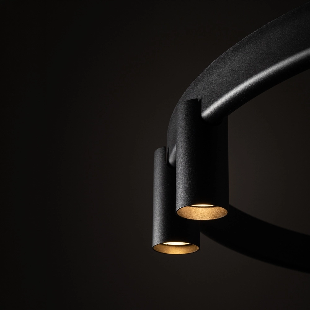 Design hanglamp Fourty zwart Ø 80cm Lyora 5903139122856