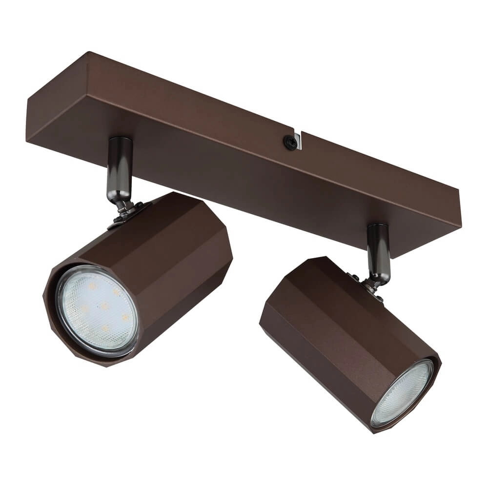 Bronzen plafondlamp James dubbel Globo 9007371447886