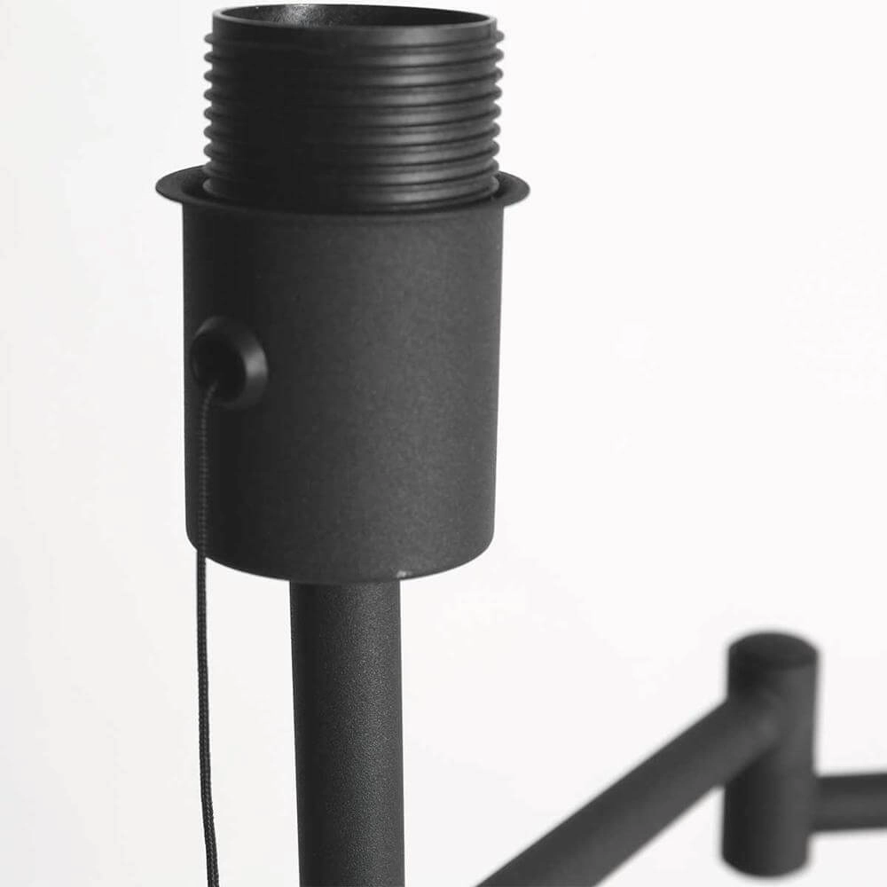 Vloerlamp Bella zwart met kap wit Steinhauer 8712746174625