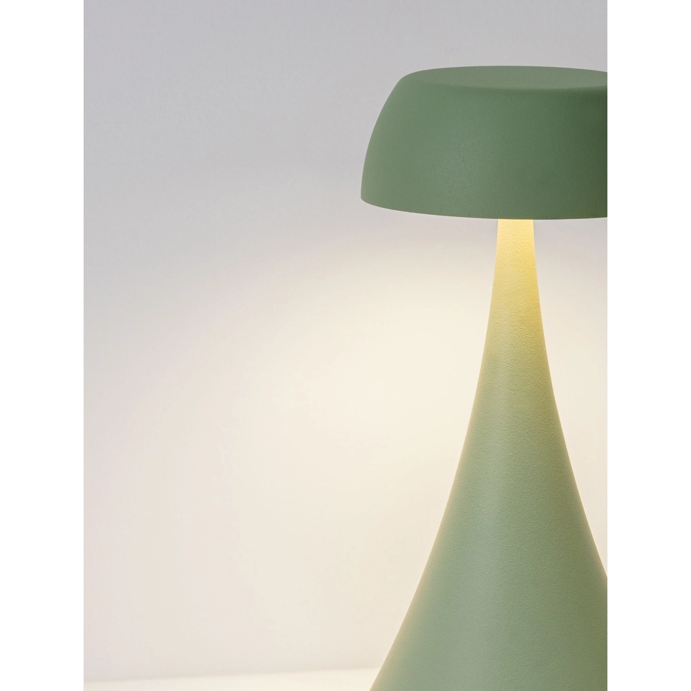 Tafellamp Ycro olijfgroen met USB Lyora 5212017477002