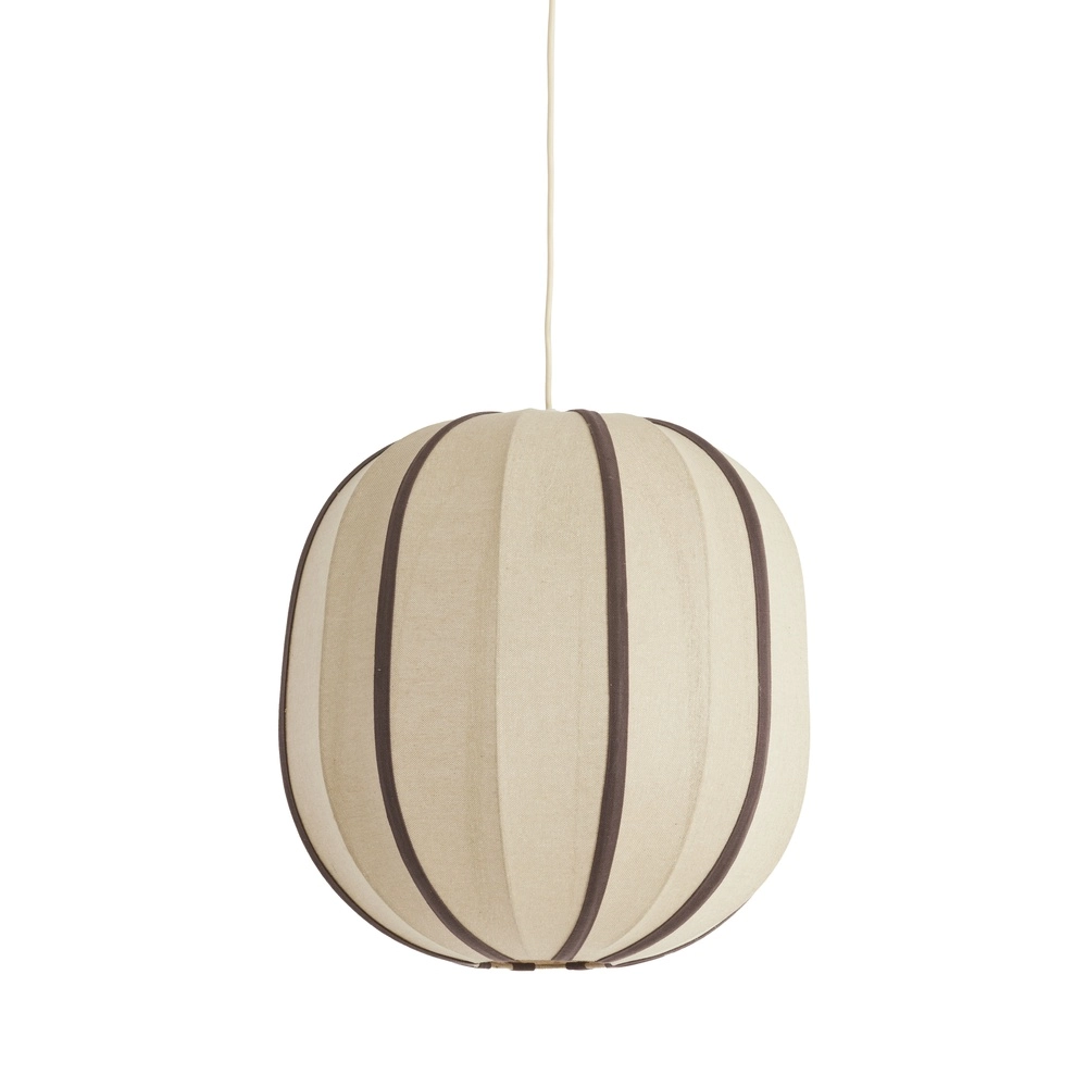 Japandi hanglamp Esmiria Ø 51cm - donker bruin