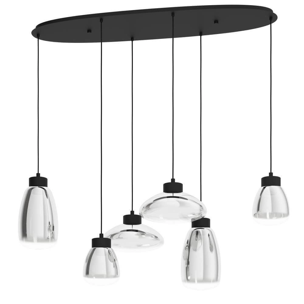 Eettafel lamp glas Sarnarra 128cm