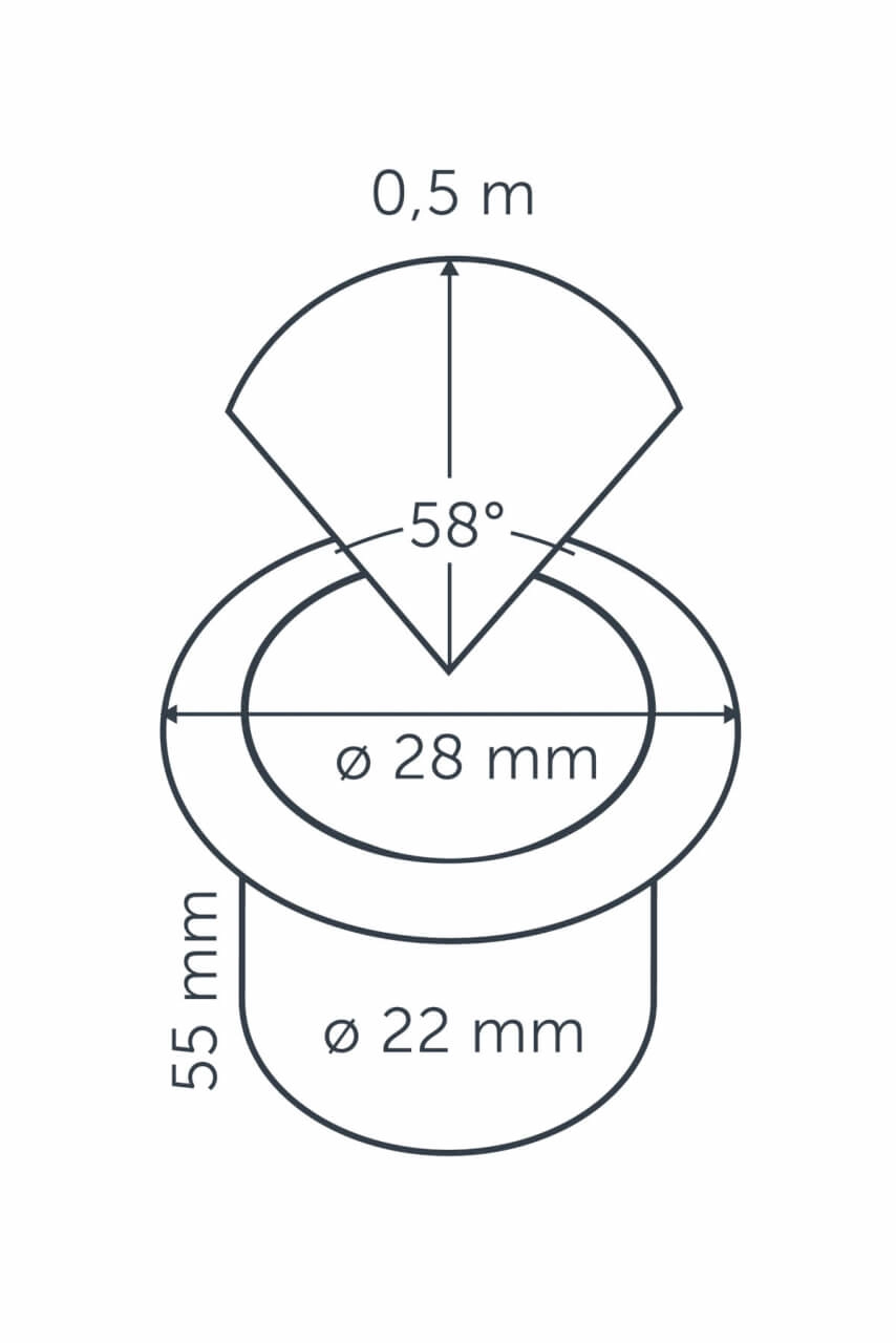 Small recessed spot Hyve 22 RVS Led 12 volt LED In-lite 8717051003493