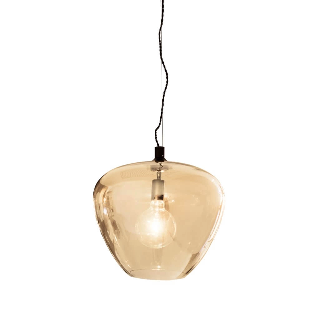 Hanglamp Bellissimo amber glas Ø40cm