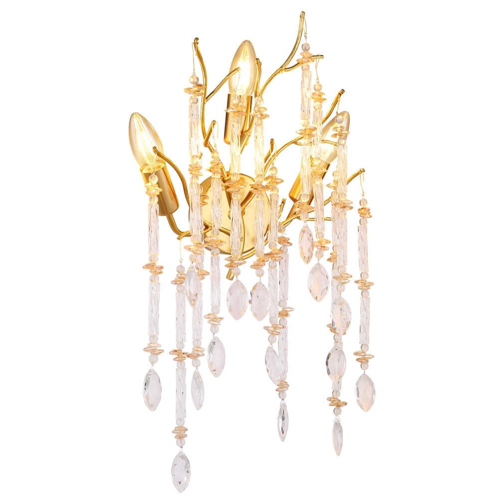 Wandlamp Gloria goud