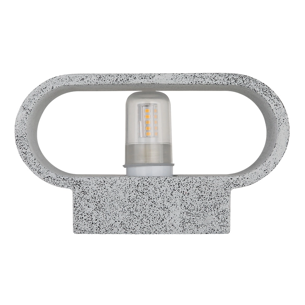 Moderne wandlamp Ferguson ovaal grijs Globo 9007371589913