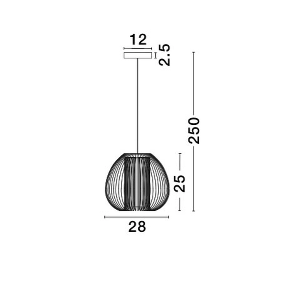 Hanglamp Desire zwart Lyora 5212017416742
