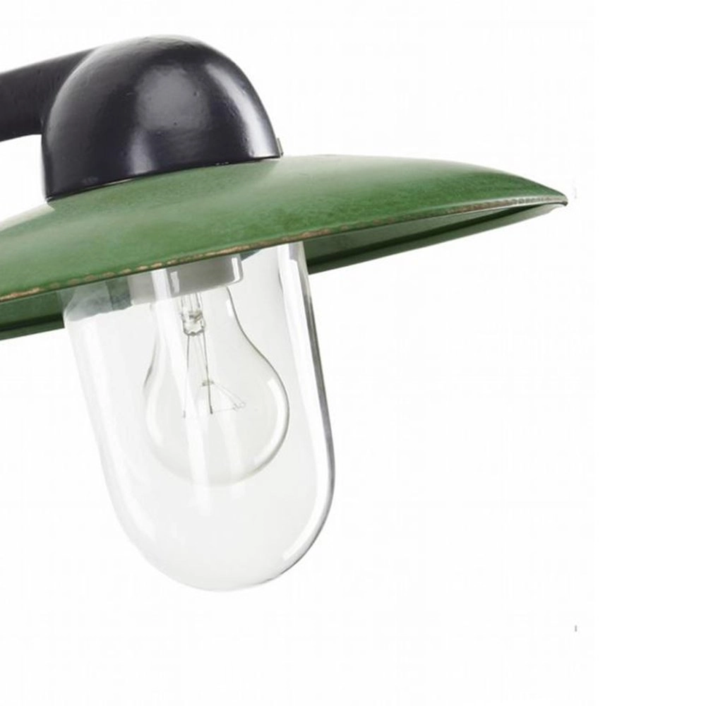 Industrie buitenlamp Fabrique zwart met retro groen KS verlichting 8714732118996