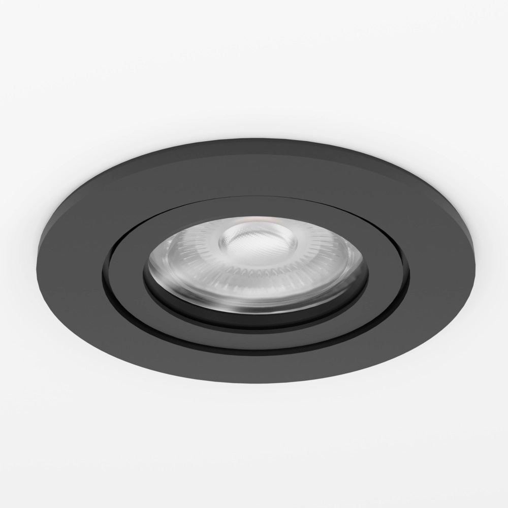 Inbouwspot Barranco zwart Ø 8,4cm IP44 - 4000K Eglo 9008606359288