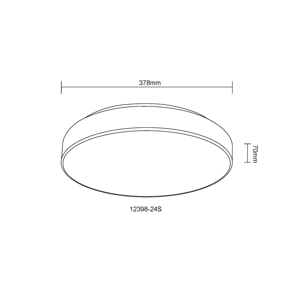Design plafonniere Nielsen zwart Ø 37,8cm Globo 9007371575671