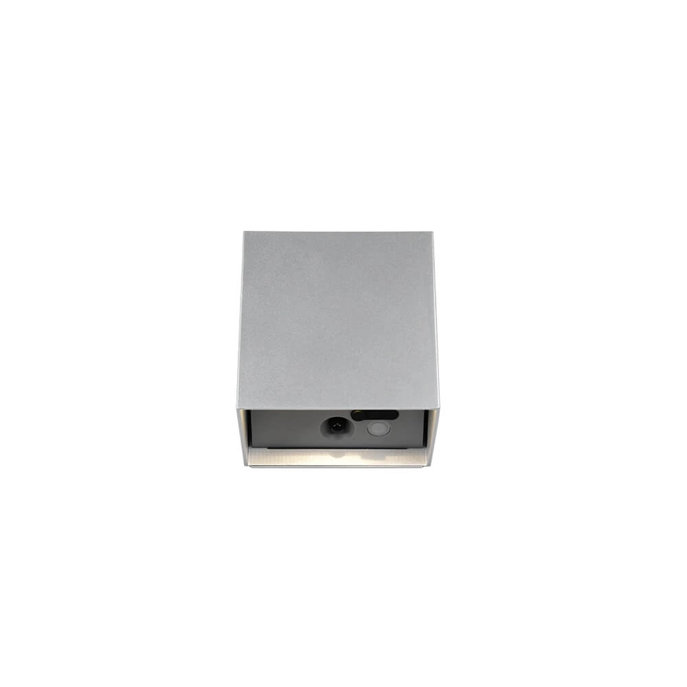 Wandlamp oplaadbaar Genie zilvergrijs met sensor Trio 4017807636383