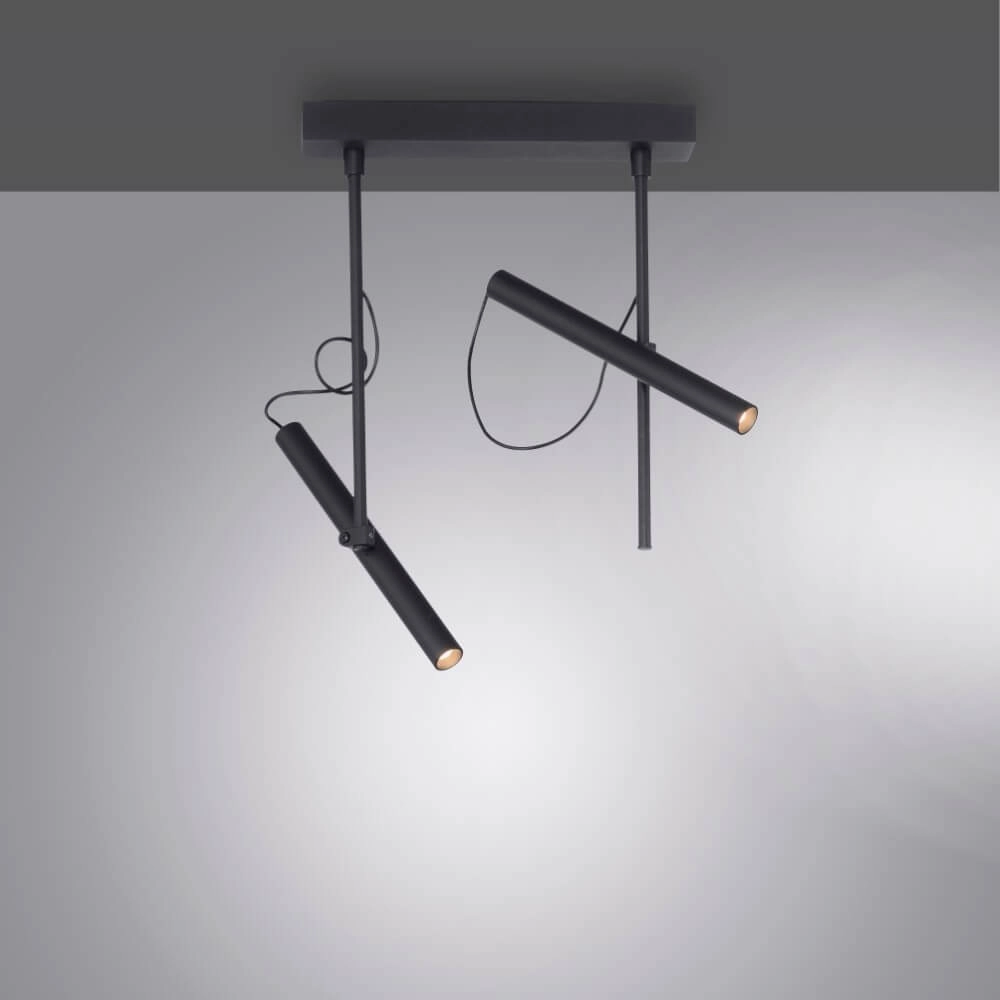 Design plafonlamp Pure Tutua zwart Paul Neuhaus 4012248365533