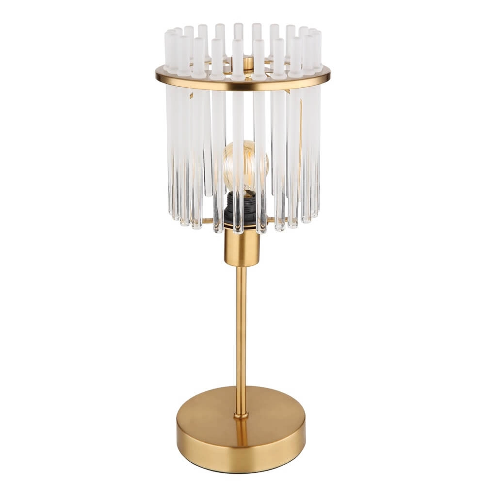 Gouden tafellamp Gorley met glas Ø 15cm Globo 9007371449811