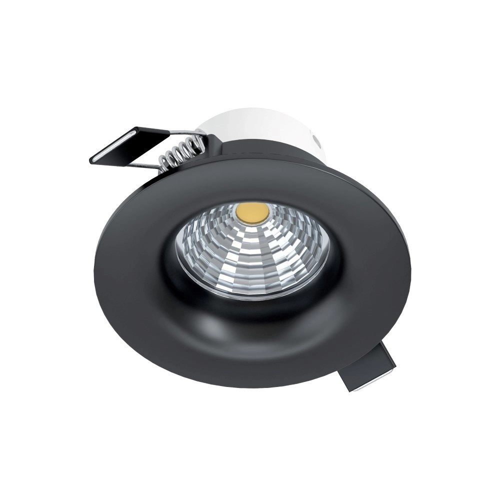 Zwarte inbouwspot Saliceto