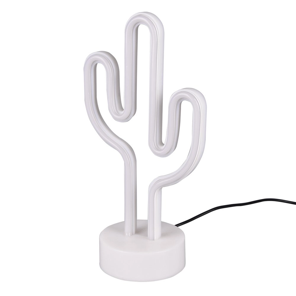 Tafellamp Cactus met groen licht Trio 4017807429398