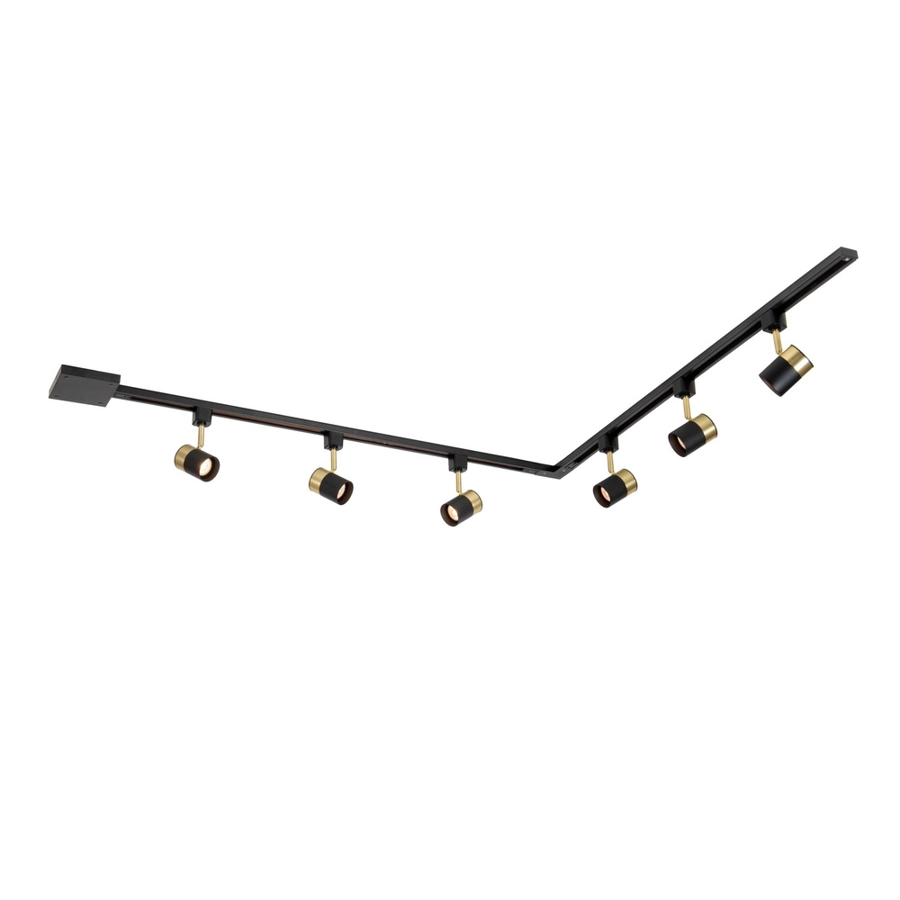 Starterset railverlichting Track 1-fase zwart