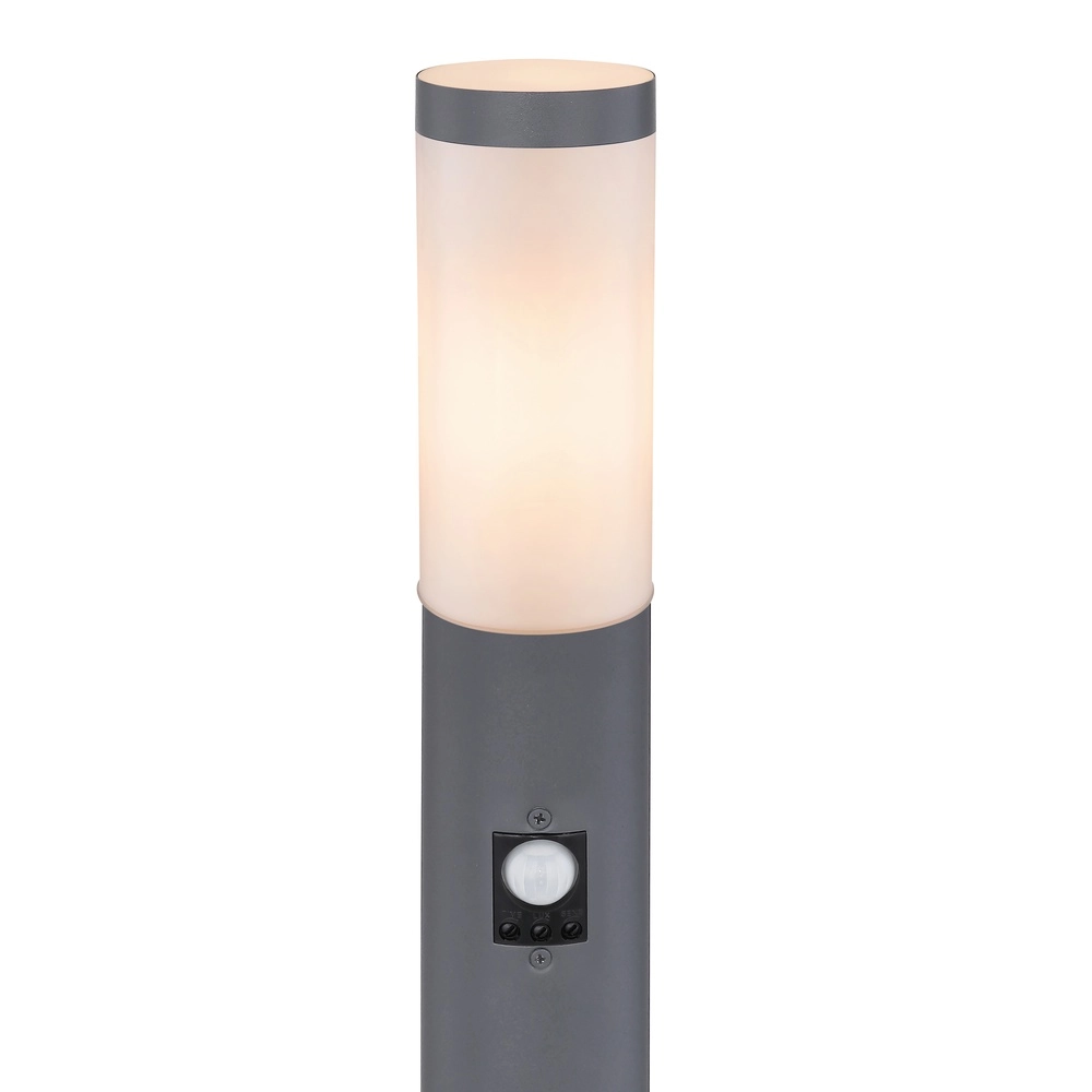 Tuinlamp 110cm Boston antraciet met wit en sensor Globo 9007371414666