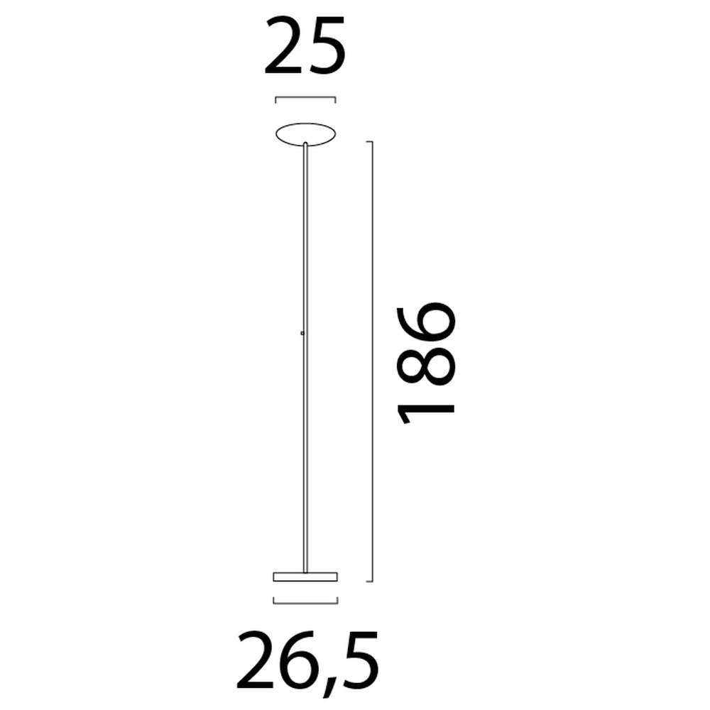 Design vloerlamp Scala nikkel Ø 25cm Masterlight 8718121297347