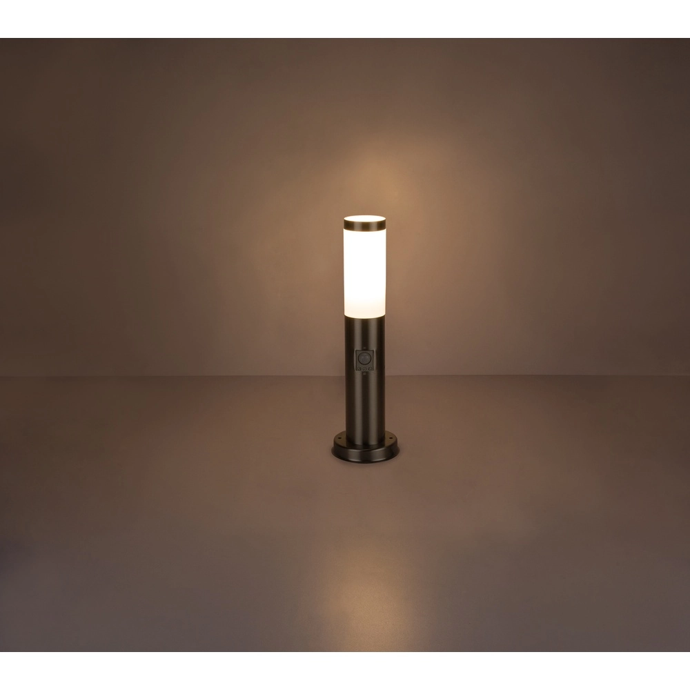 Tuinlamp Boston Led RVS met wit en sensor Globo 9007371311972