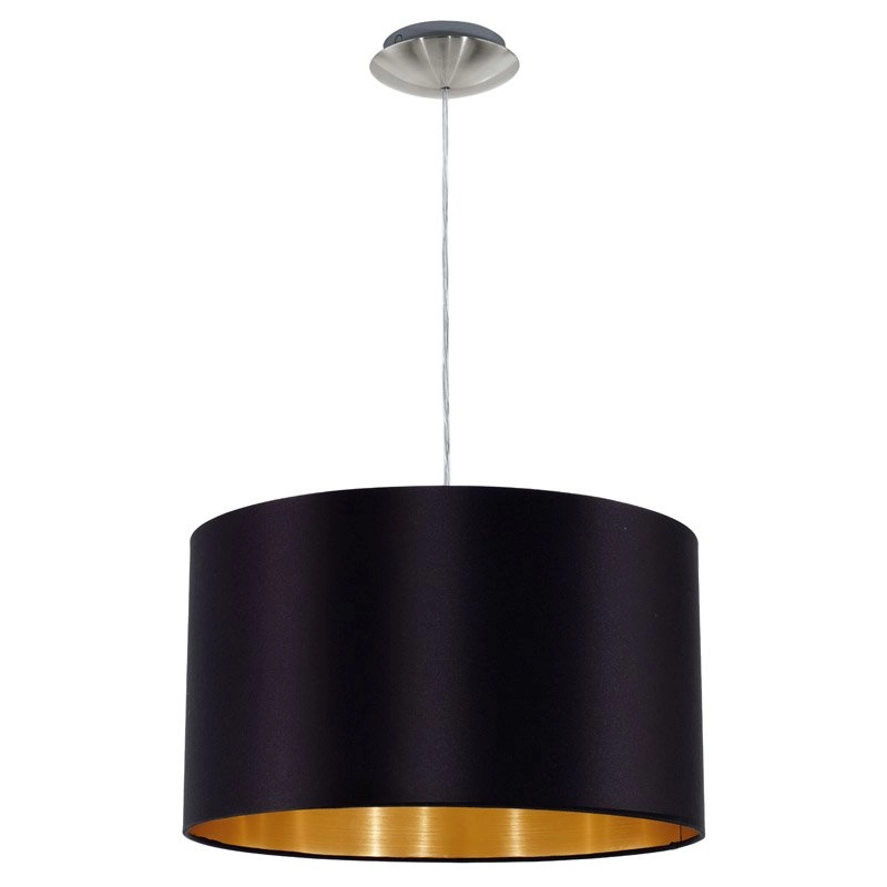 Hanglamp Maserlo 38cm zwart met goud