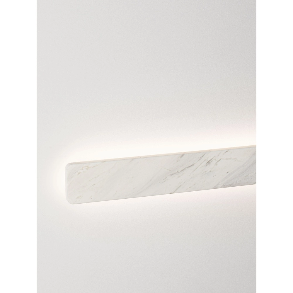 Strakke wandlamp Alyssa wit marmer Lyora 5212017495853
