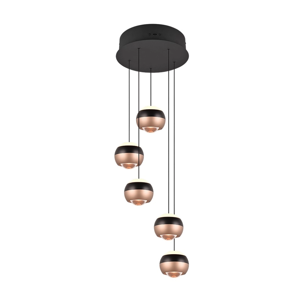 Design hanglamp Orbit 5-lichts rond