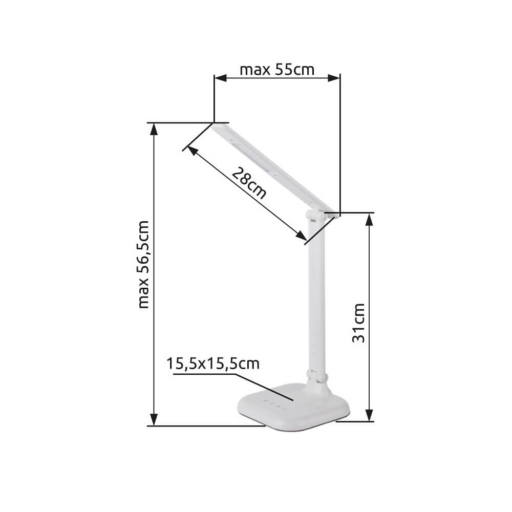 Bureaulamp Davos wit Globo 9007371382637