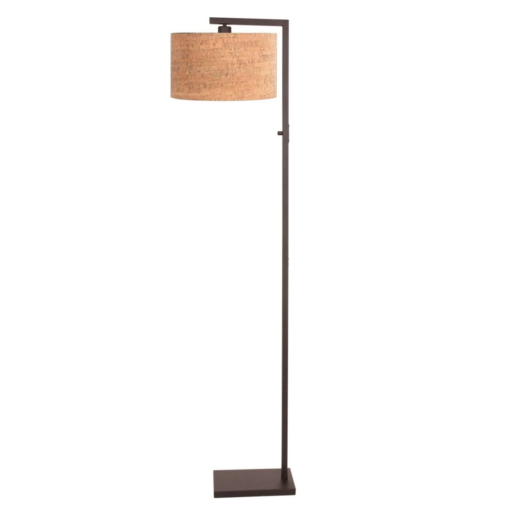 Vloerlamp Stang met kurk kap