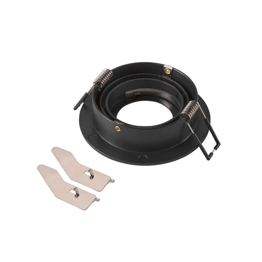 Inbouwring New Tria 75 rond zwart - zonder fitting SLV 4024163276467