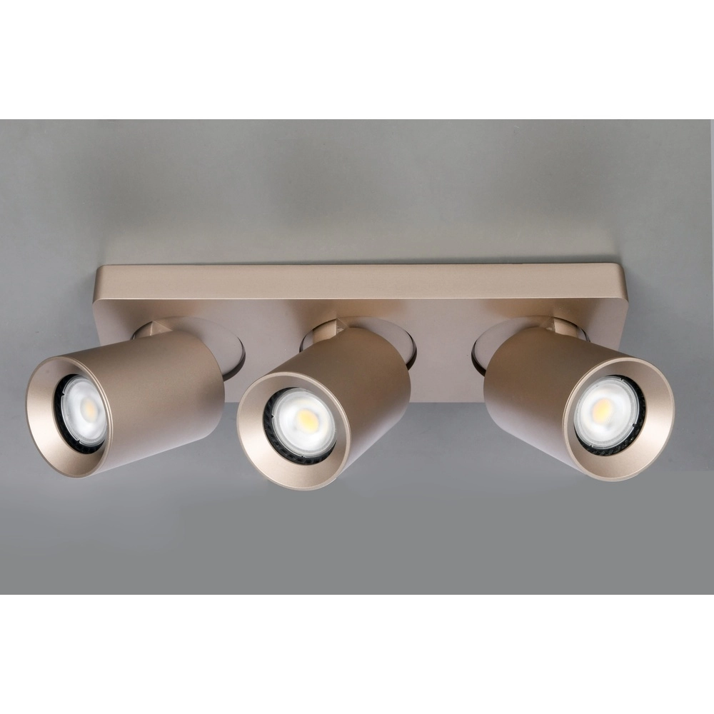 3-lichts opbouwspot Megano champagne Artdelight 8720701103481